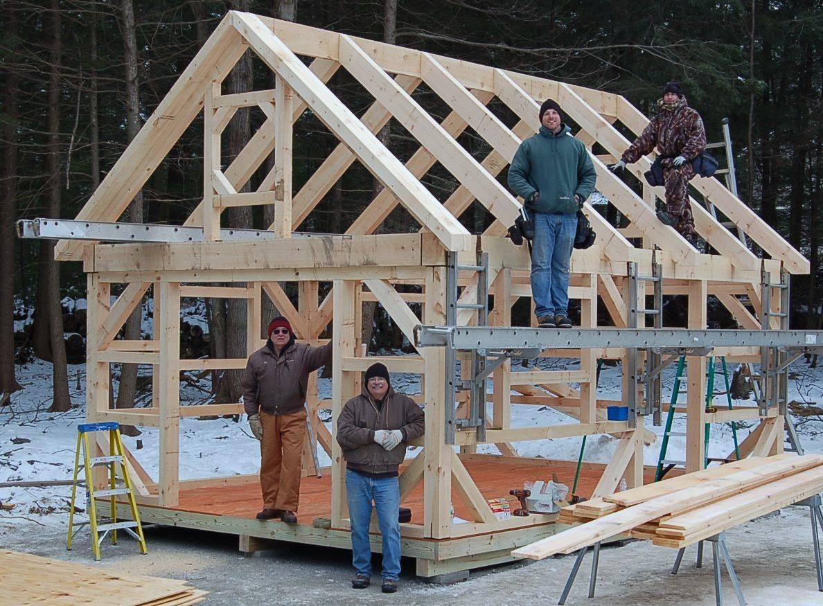Как построить деревянный дом своими руками: проекты, фото, видео