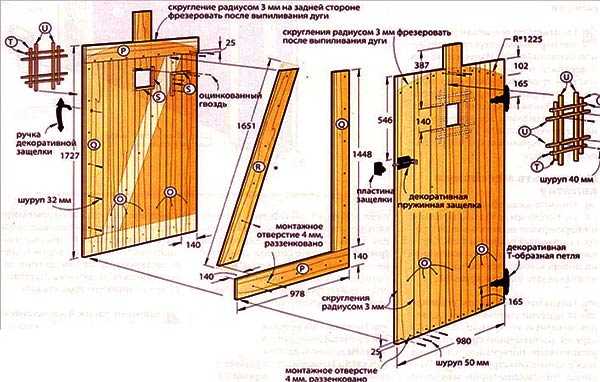 Как сделать деревянные ворота для гаража своими руками? Обзор - Чертежи и Виды — Распашные и с подъемным механизмом