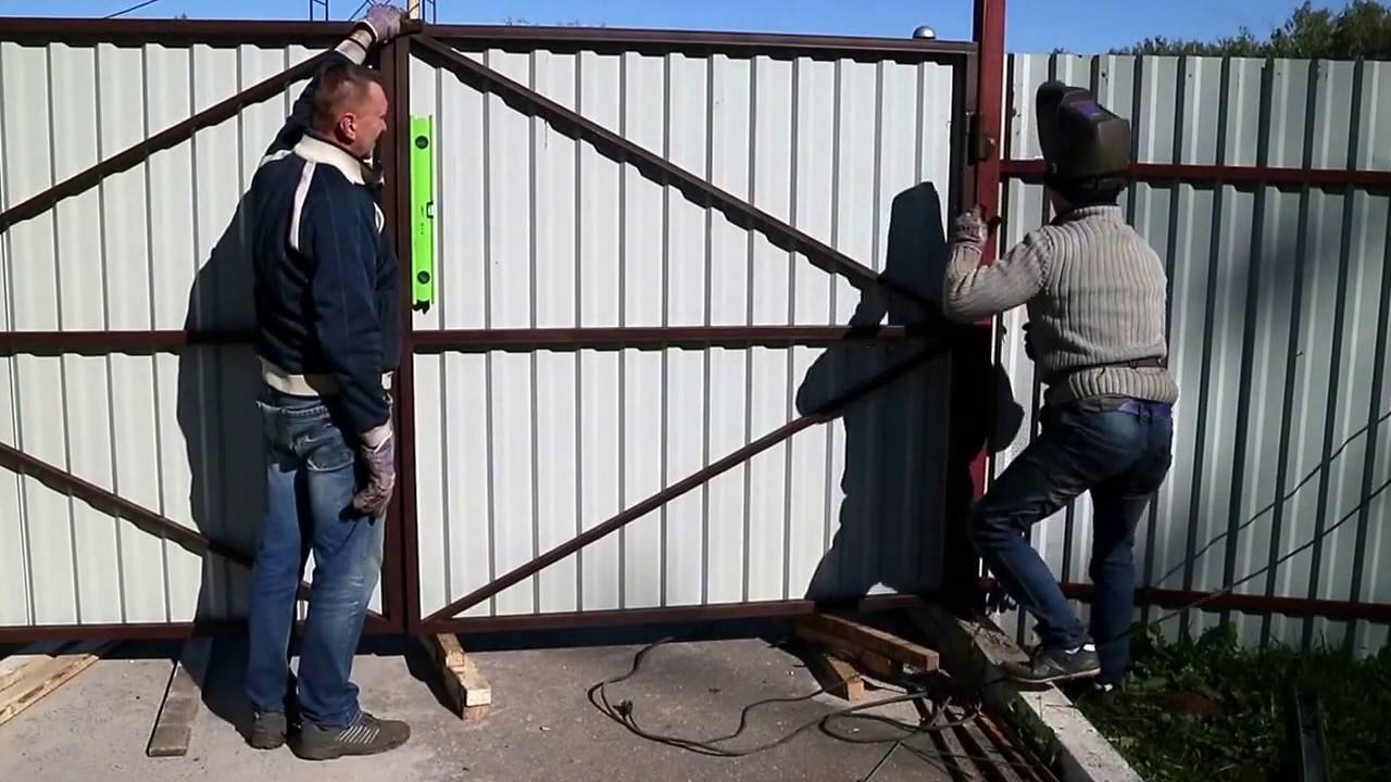 Как правильно приварить петли на ворота - инструкция сварке петель!