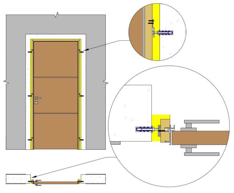 Преимущества конструкции со скрытым коробом, как установить дверной блок без наличников