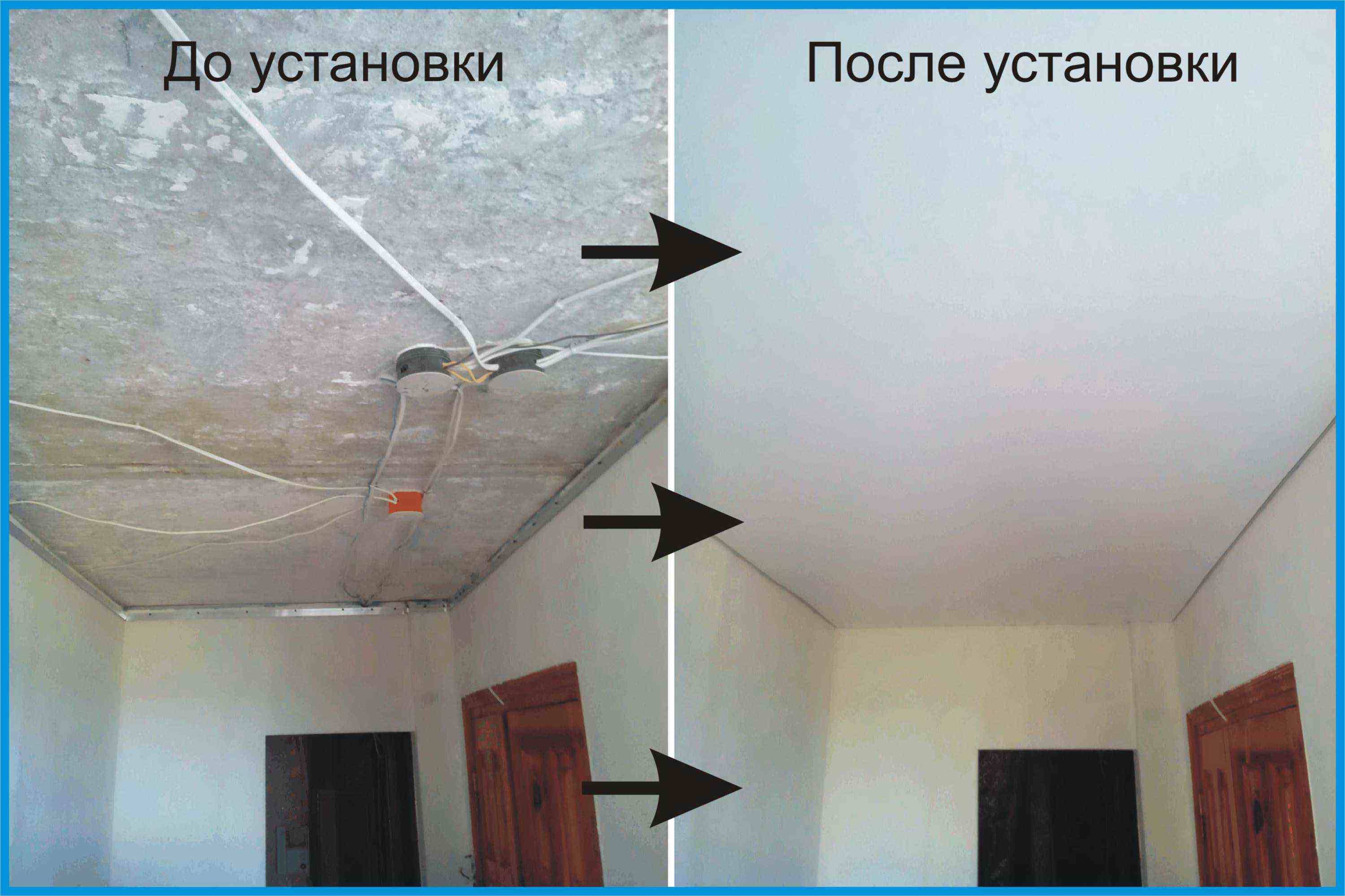 Пошаговое руководство по установке одноуровневого натяжного потолка