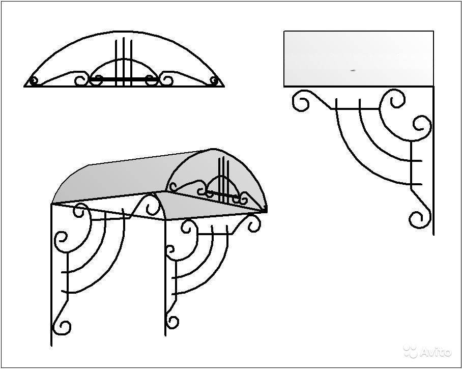 Козырек над крыльцом из поликарбоната: инструкция по монтажу