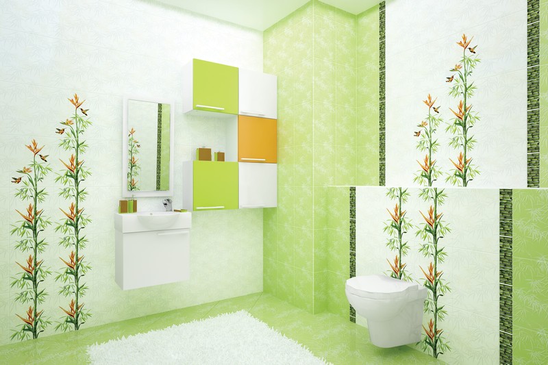 Как подобрать плитку с рисунком бамбук для оформления интерьера ванной комнаты? виды, производители, цветовые сочетания