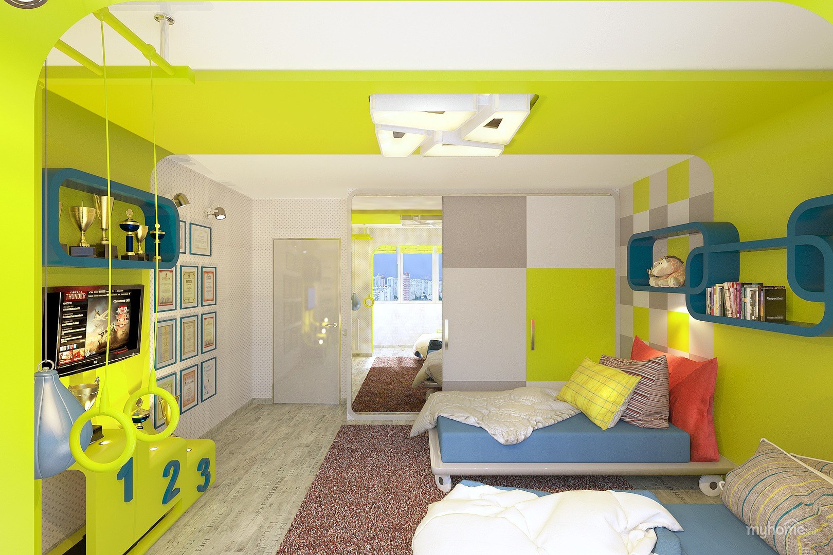 100 фото интересных вариантов планировки детской комнаты для двоих детей