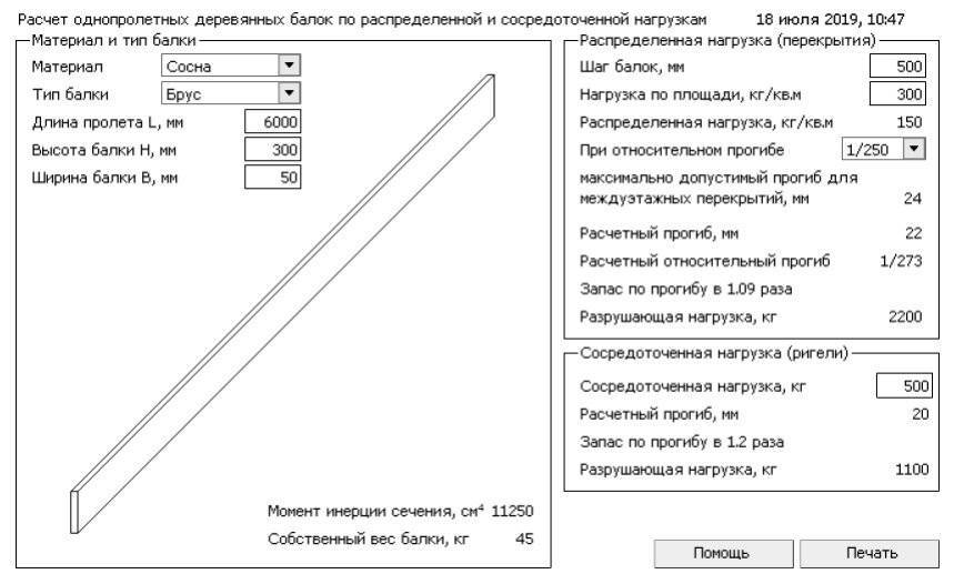 Как рассчитать деревянную балку