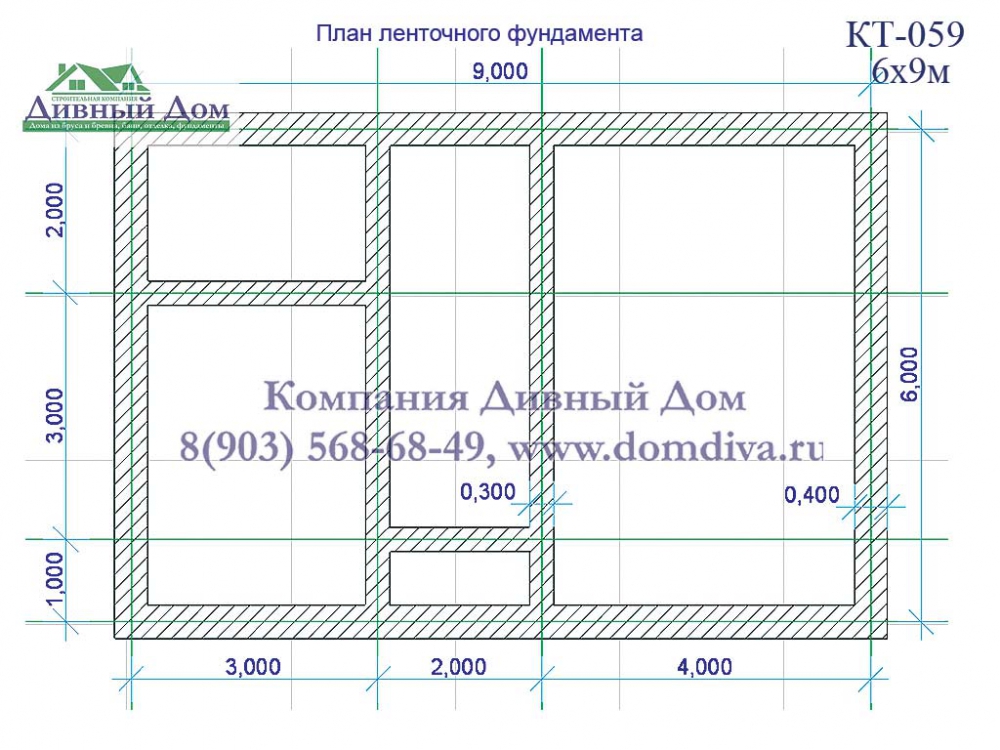 Проект под фундамент дома