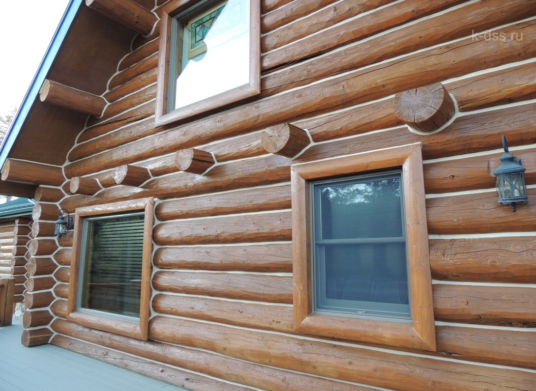 Виды внутренней и внешней отделки деревянного дома / сруба - профилированный брус