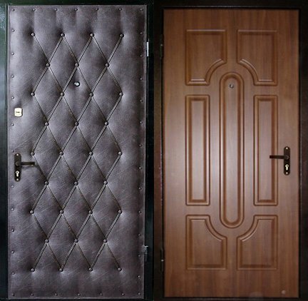 Обивка двери дермантином. особенности обивки деревянной и металлической двери