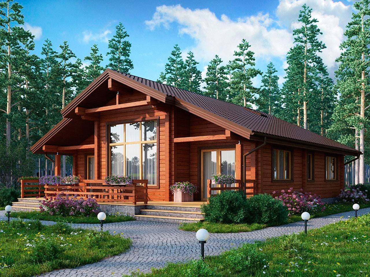 Дома из бруса (90+ фото): красивые проекты, идеи и дизайн