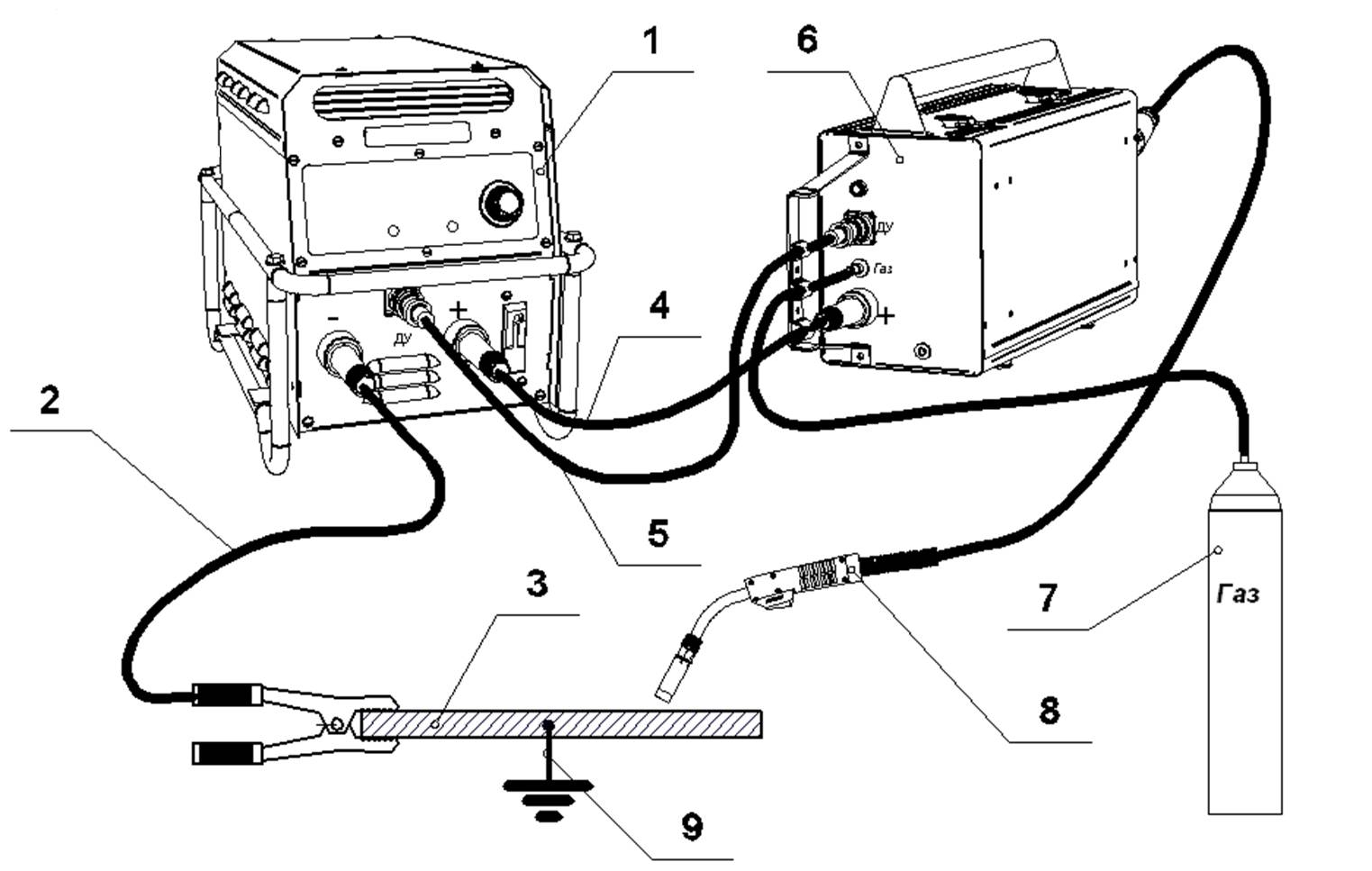 Схема подключения сварочного аппарата