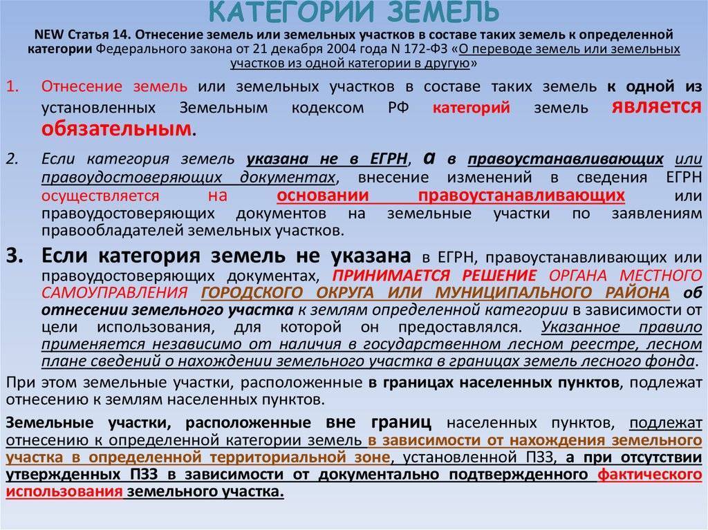 7 категорий земель: коды и описания основных видов, какие они бывают и .