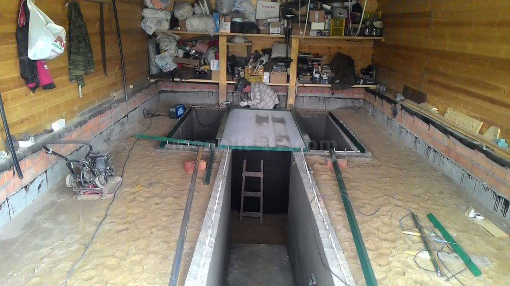 Самостоятельная постройка погреба в гараже