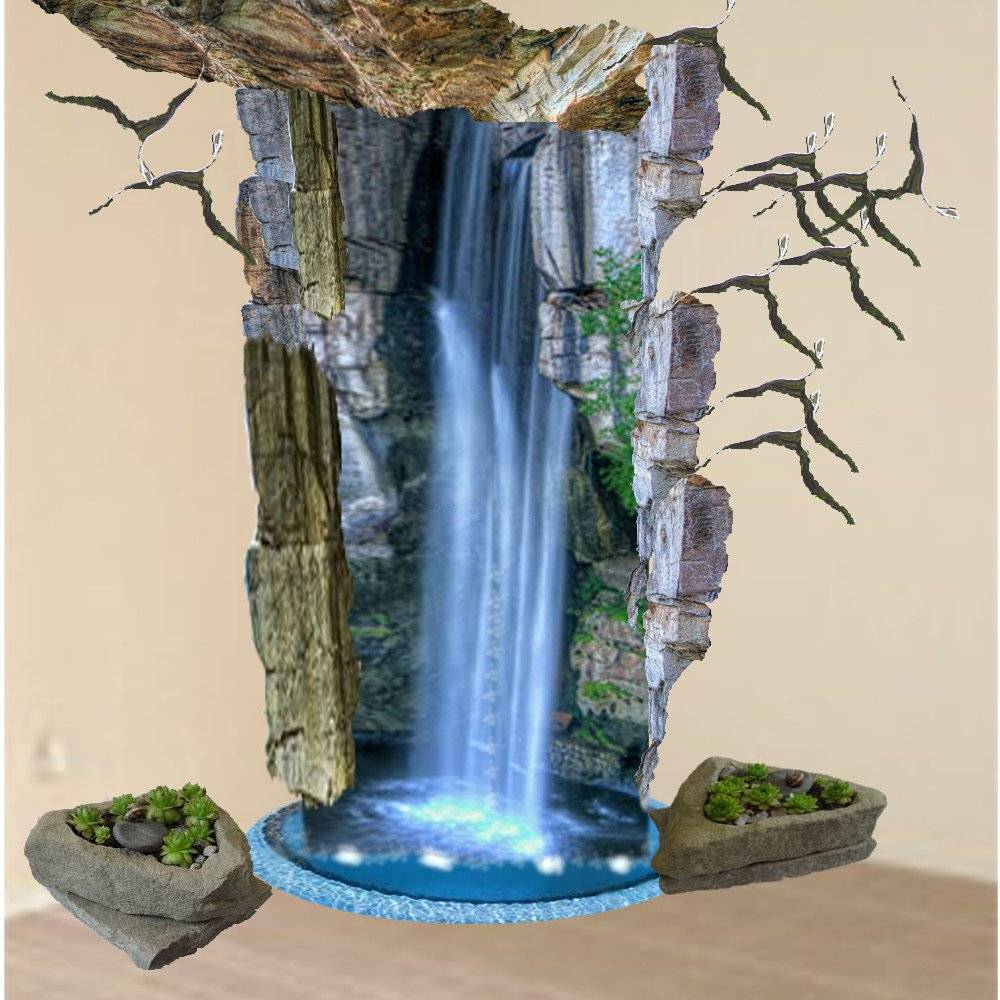 Фонтан с водопадом в квартире: материалы, инструкция по собственноручному изготовлению