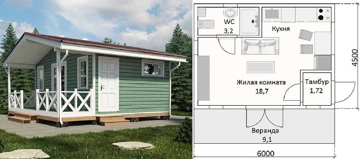 Дом 4 на 6: компактное жилье для сезонного отдыха