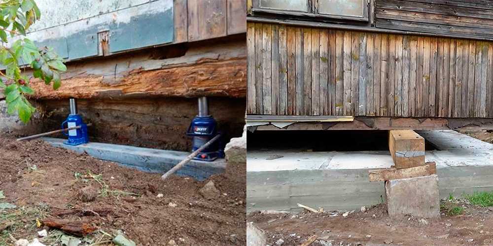 Как подвести фундамент под старый деревянный дом — своими руками