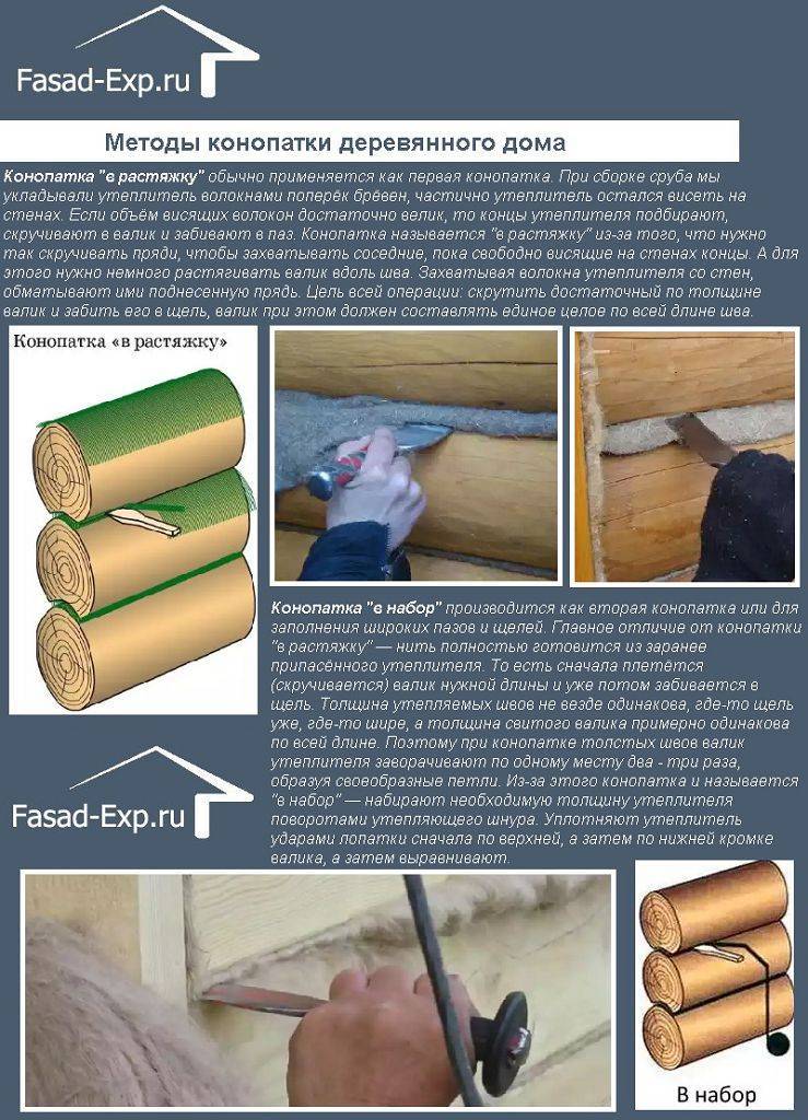 Как правильно конопатить дом из бруса