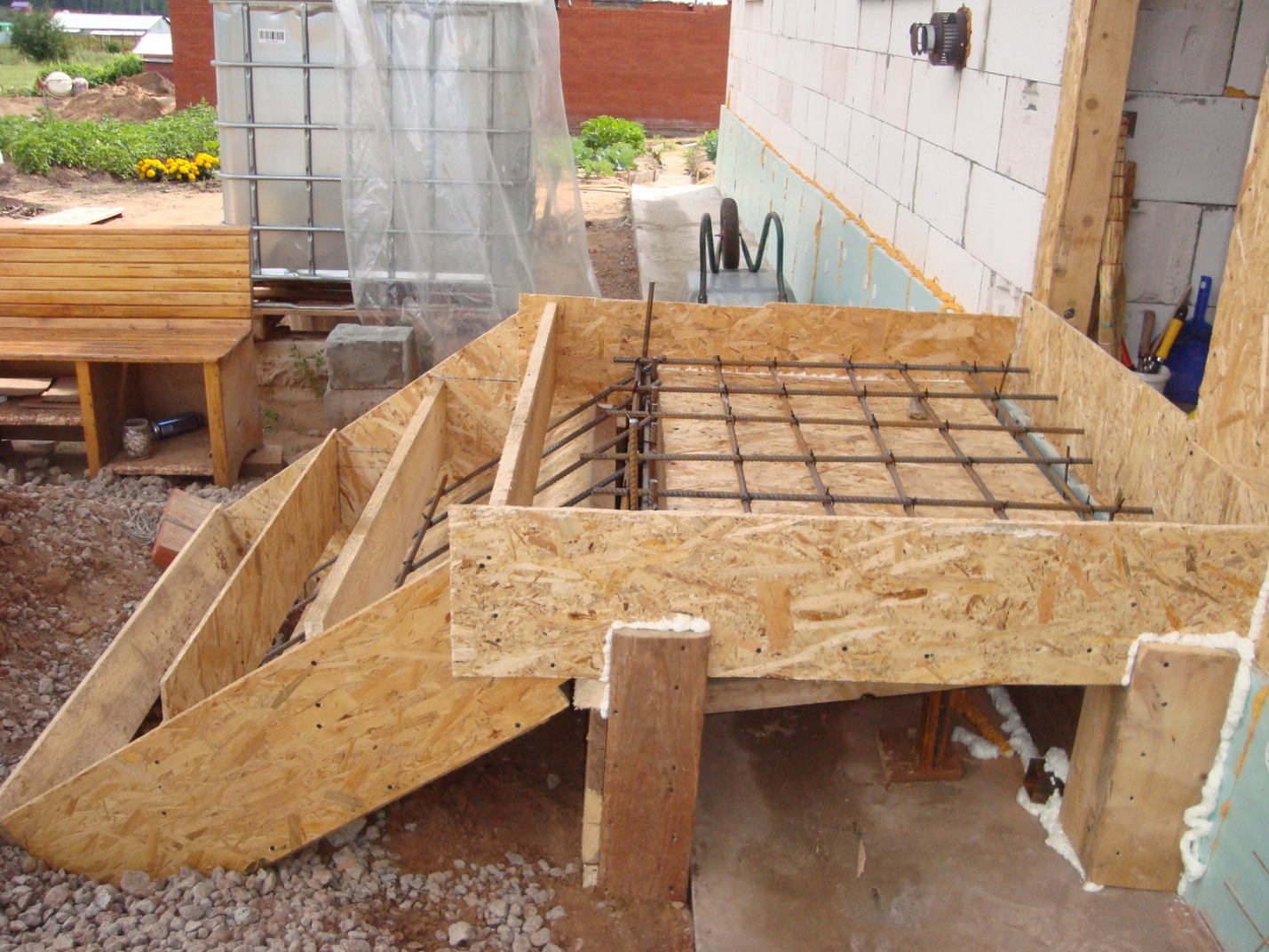 Лестница для крыльца из бетона: как правильно изготовить опалубку и залить бетон? | онлайн-журнал о ремонте и дизайне