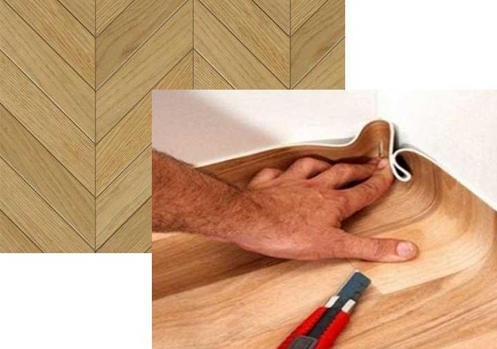 Укладка линолеума на деревянный пол и как стелить фанеру своими руками