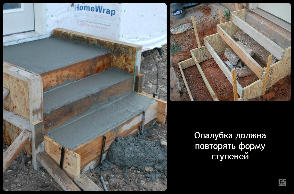 Крыльцо из бетона своими руками - пошаговая инструкция