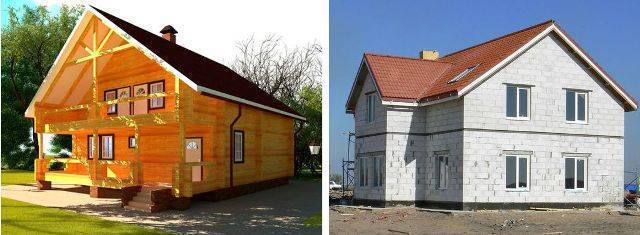 Брус или газобетон: что лучше, что дешевле и что теплее