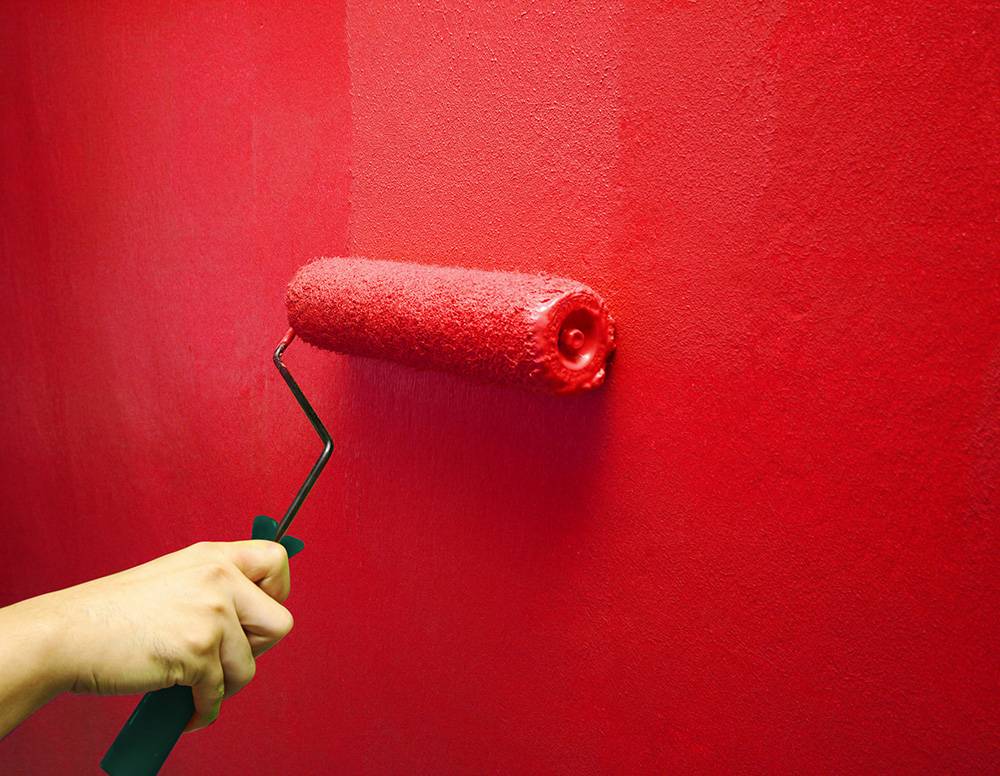 Виды водоэмульсионных красок и технология их нанесения на стену: валиком, краскопультом +видео     