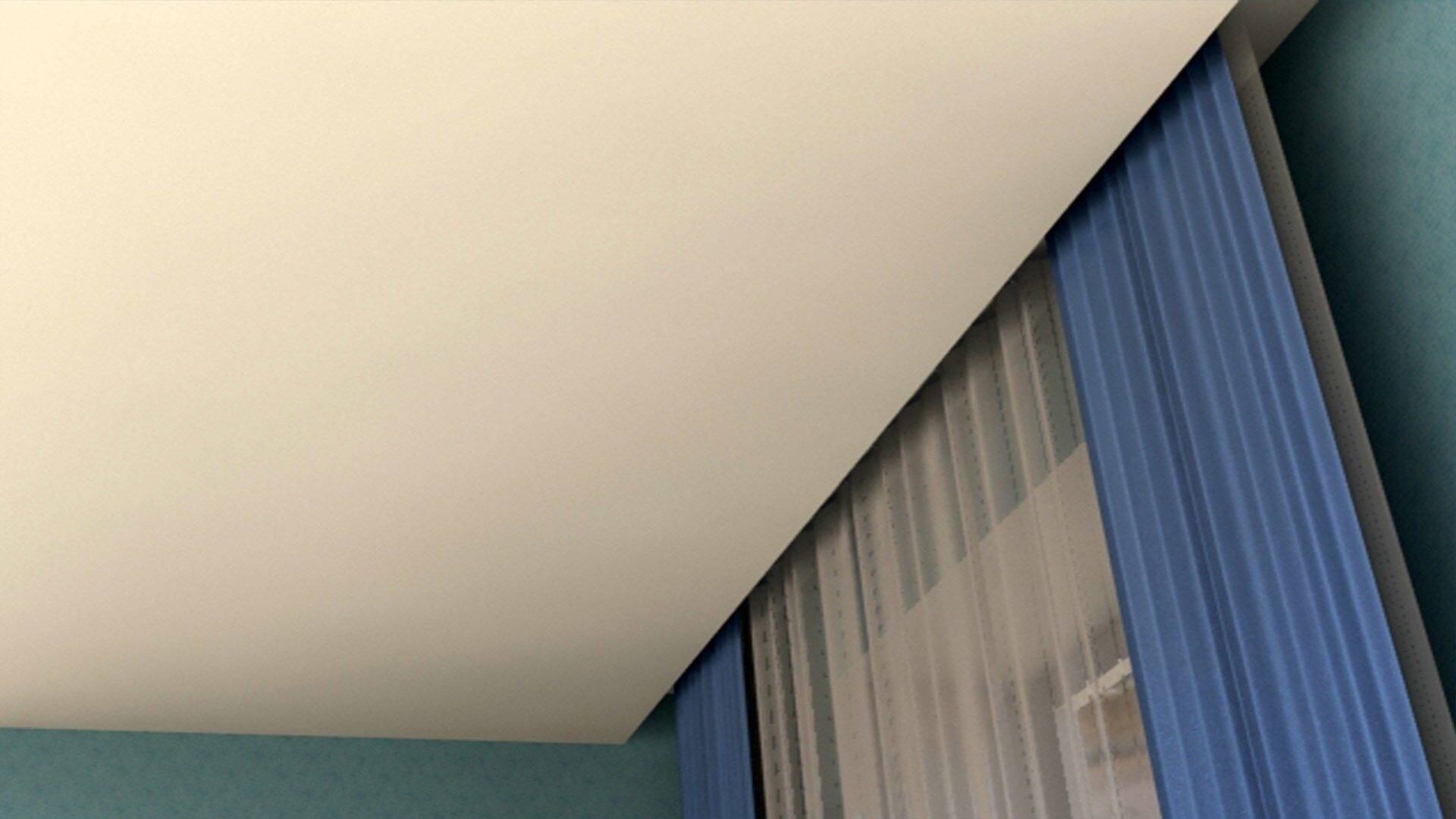 Ниша для штор в натяжном потолке тканевом и подвесном: назначение и технология