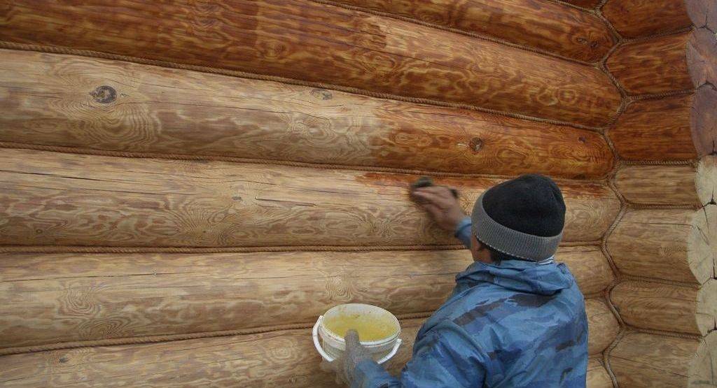 Обработка деревянных стен внутри дома - клуб мастеров
