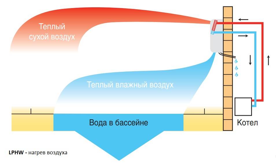 Осушители воздуха для бассейна - виды, выбор и монтаж
