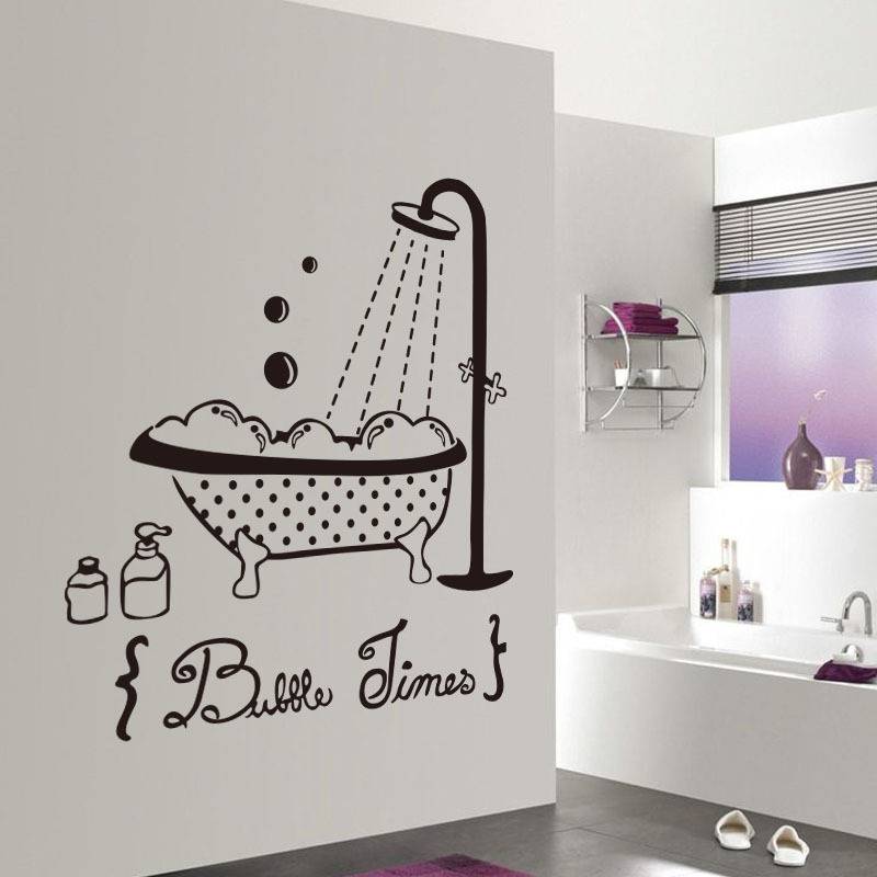 Наклейки для ванной комнаты — как выбрать и наклеить | онлайн-журнал о ремонте и дизайне