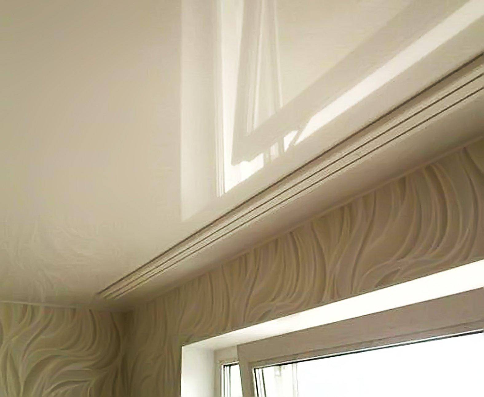 алюминиевые карнизы для штор потолочные под натяжной потолок