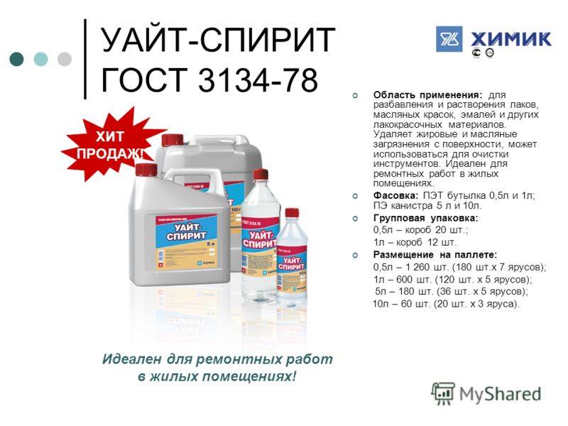 Уайт спирит - технические характеристики, состав, применение