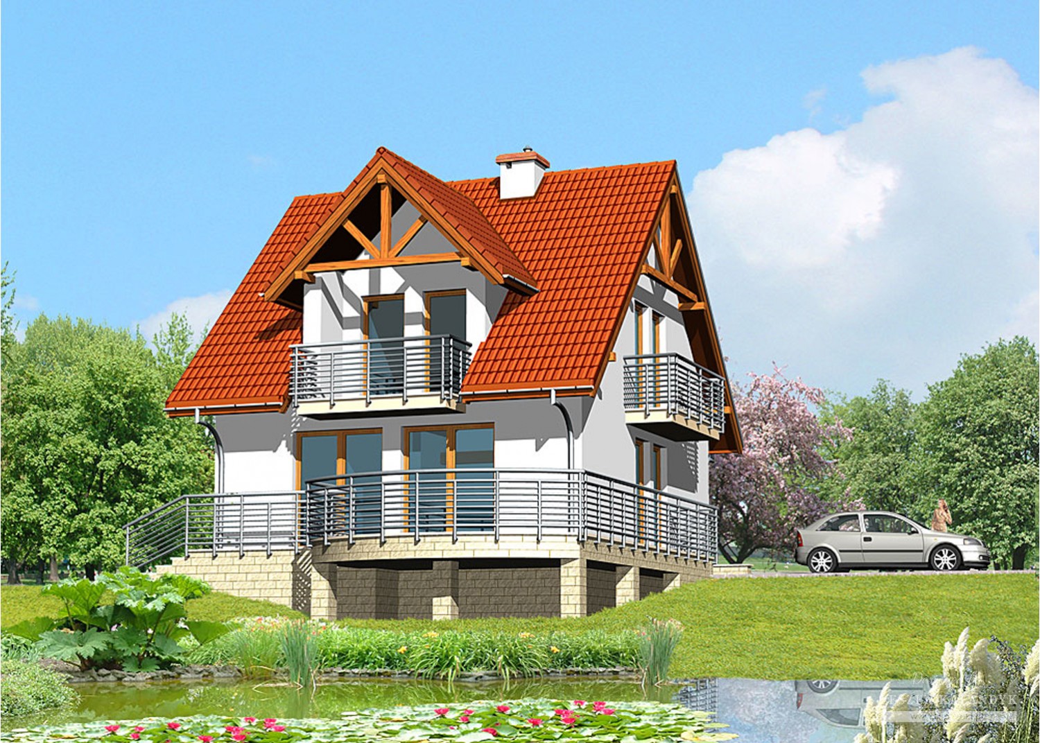 Готовые проекты деревянных домов с мансардой для дачного и загородного строительства