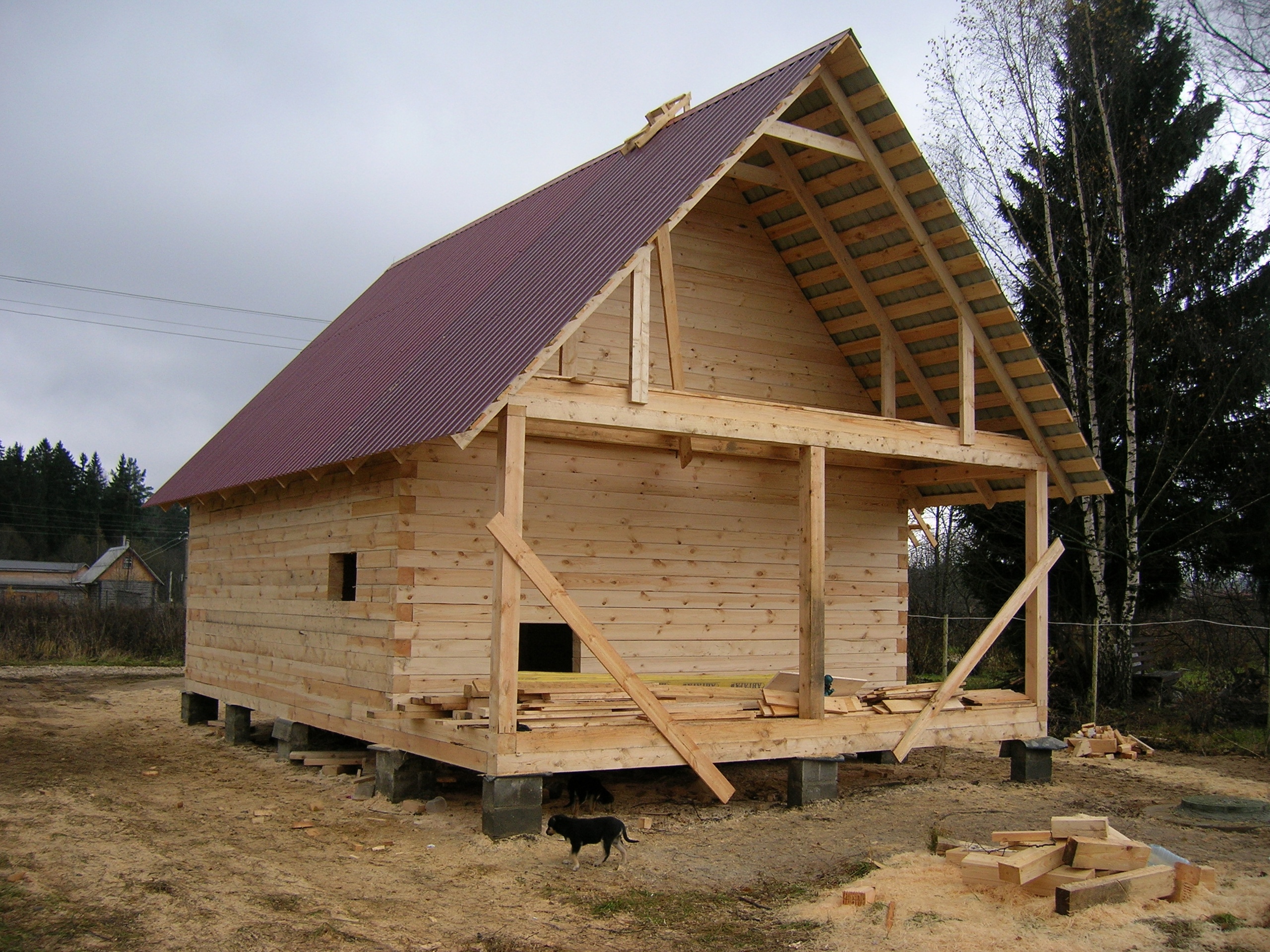 Частный дом из деревянного бруса