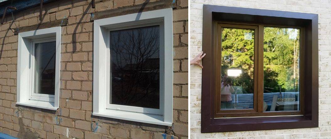 Как сделать пластиковые наличники на окна с улицы для внешней отделки в деревянном доме? как установить своими руками +видео