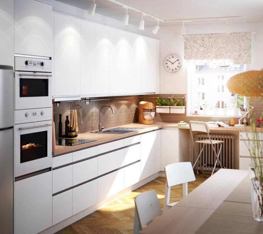Белая кухня – 7 идей дизайна, 70 фото и практические советы