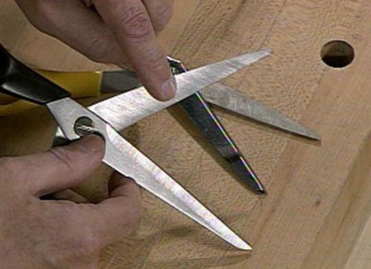 Как заточить ножницы в домашних условиях?