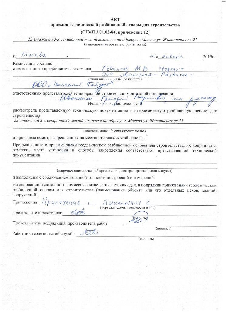 Акты | исполнительная-схема.ру