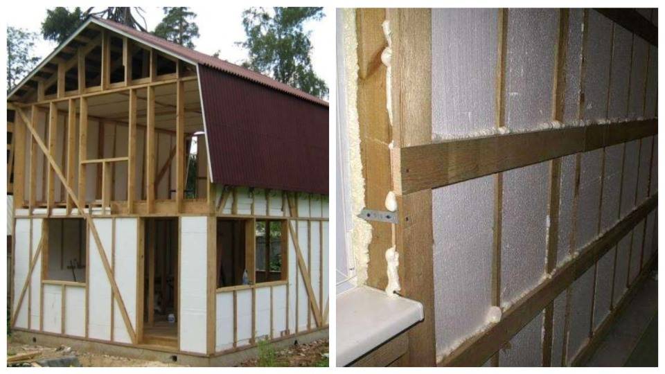 Утепление деревянного дома снаружи пенопластом: особенности