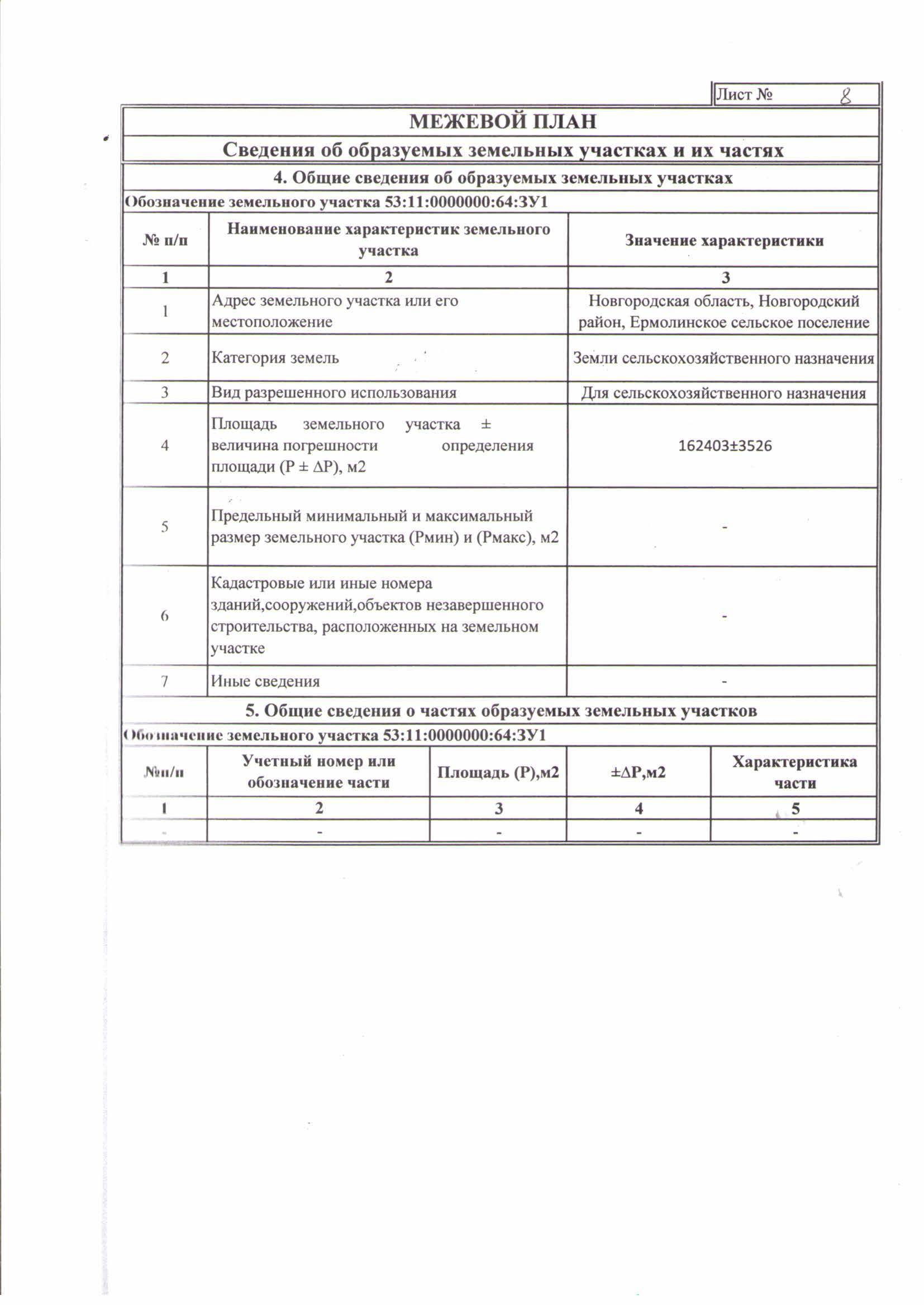 Заявление на разработку проекта межевания территории образец