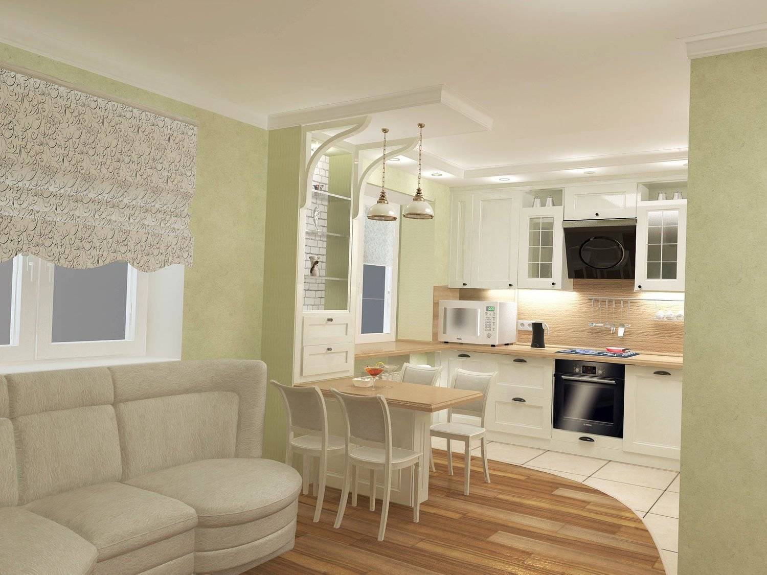 Дизайн кухни-гостиной – фото интерьеров кухонь, совмещенных с гостиными