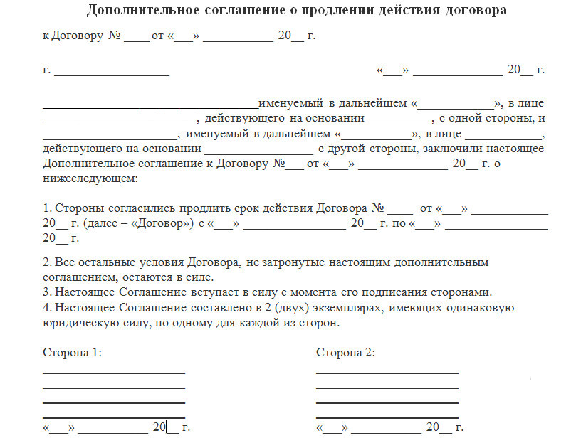 Срок действия договора аренды - продление, прекращение и изменение