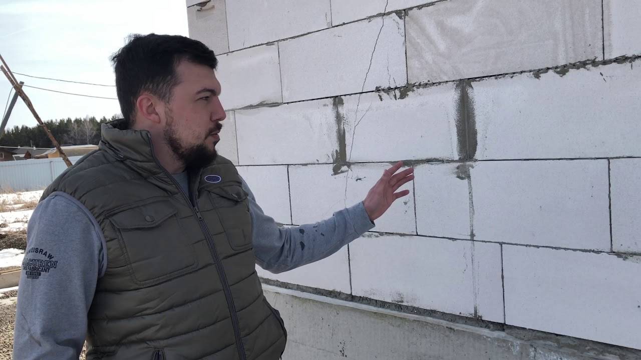 Усадка дома из газобетона