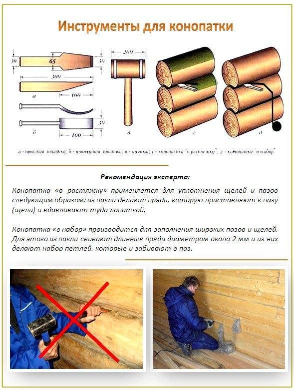 Как конопатить дом из бруса: методы и материалы