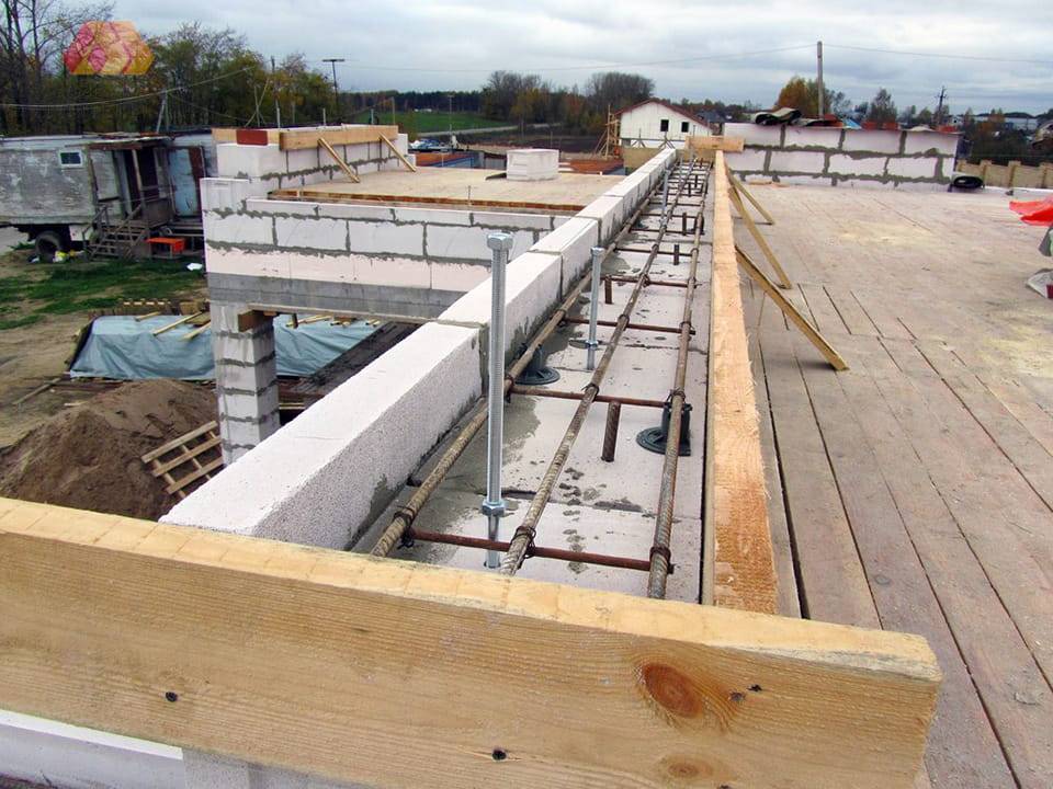 Крепление мауэрлата к газобетону - основные способы