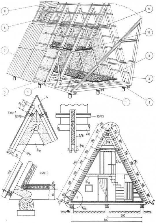 Дом шалаш чертежи и размеры проект