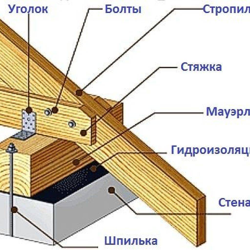 Стропильная система двухскатной крыши – расчет, монтаж, установка стропил своими руками