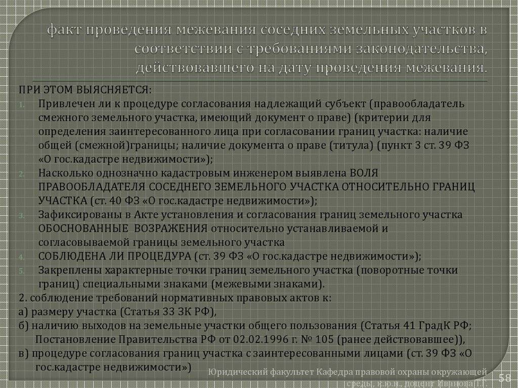 Границы земельного участка в 2022 году