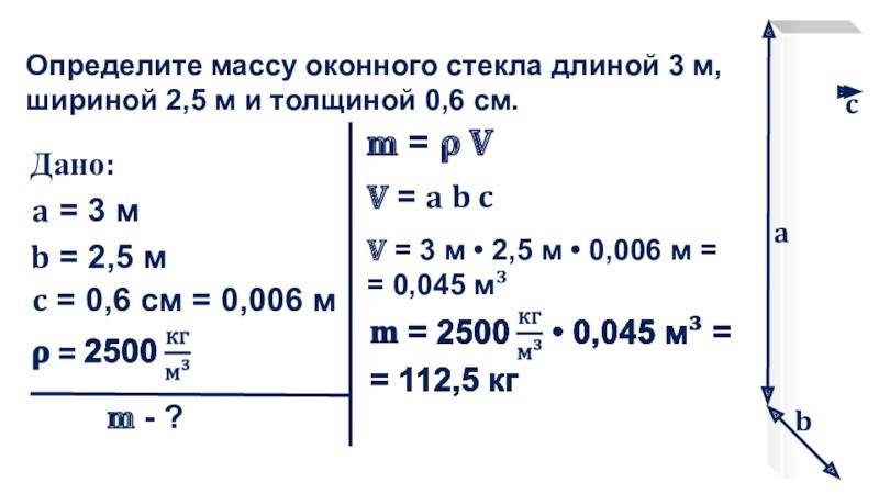 Плотность стекла: данные со справочника