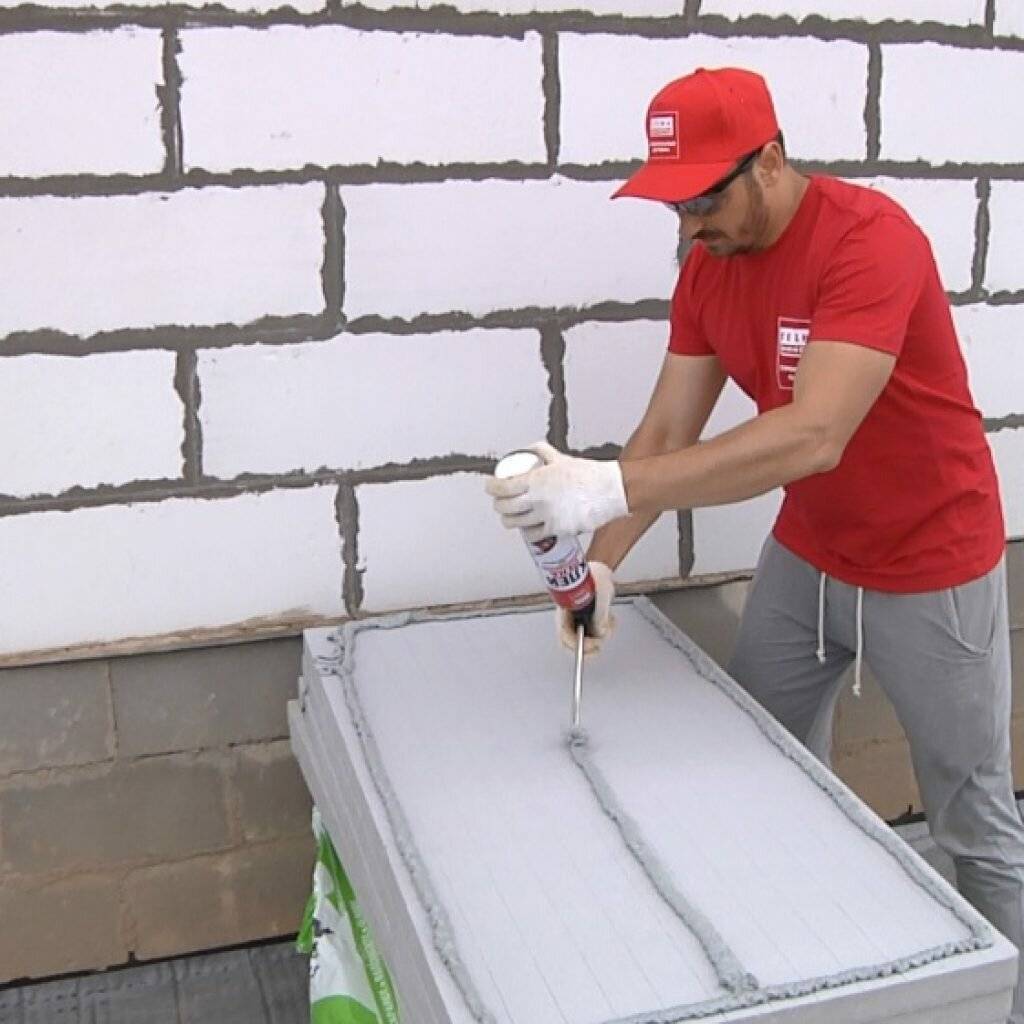 Кладка газобетона на пену, нюансы кладки