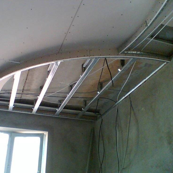 Двухуровневый потолок из гипсокартона своими руками: фото и видео